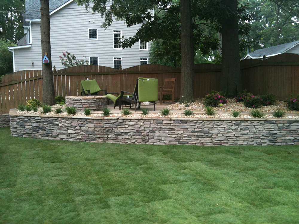 Hardscaping installation